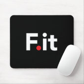 F IT Anti Fitness Slogan Muismat (Met muis)
