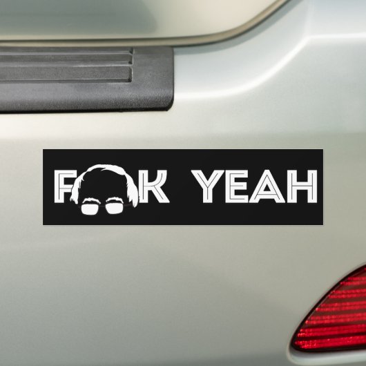 F- Ja Bernie Sanders - Bernie Sanders - .png Bumpersticker (Op auto)