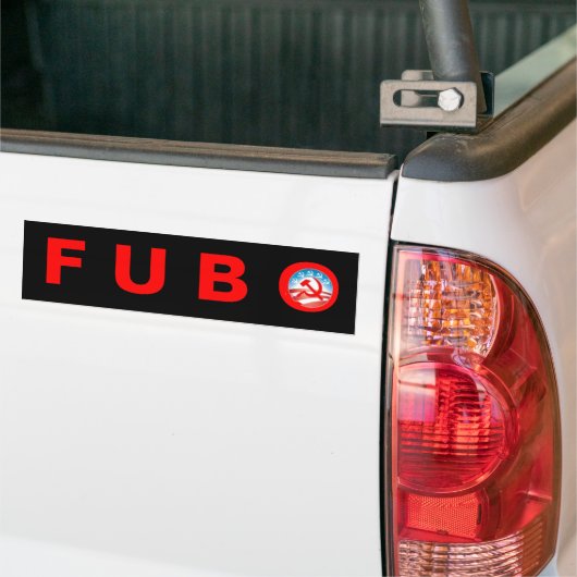 F*** Jij Barack Obama Bumpersticker (Op Truck)