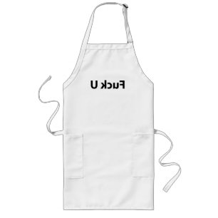 F... jij grappig design lang schort