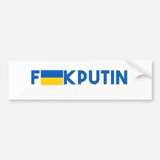 F**k Poetin Bumpersticker (Voorkant)
