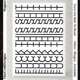 F**k This Shit-Hidden Message 144BW Modern Unusual Magneet