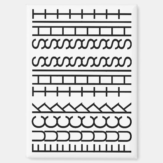 F**k This Shit-Hidden Message 144BW Modern Unusual Magneet (Voorkant)