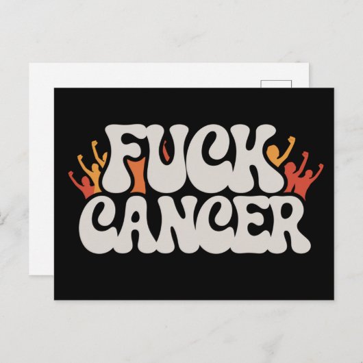 F Kanker Briefkaart (Voorkant / Achterkant)