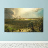 F. KERK - Jeruzalem vanaf de Olijfberg 1870 Canvas Afdruk (Insitu (Houten vloer))