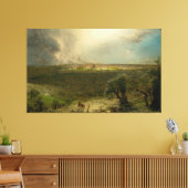 F. KERK - Jeruzalem vanaf de Olijfberg 1870 Canvas Afdruk (Insitu (Woonkamer))