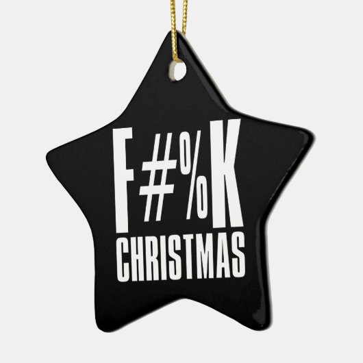 F Kerst en F U Te versierend Keramisch Ornament (Links)