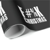 F Kerstzwart omslagpapier Cadeaupapier (Rol Hoek)