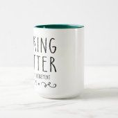 F*Knikkende Kuitter ik bedoel Tevreden pensionerin Mok (Midden)