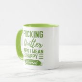 F*Knikkende Quitter Oops I betekent Tevreden Pensi Mok (Voorkant links)