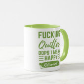 F*Knikkende Quitter Oops I betekent Tevreden Pensi Mok (Voorkant rechts)