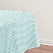 F & L Aqua Gingham Tafelkleed (Voorbeeld)
