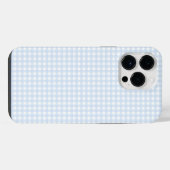 F & L Blue Gingham iPhone Hoesje (Achterkant horizontaal)