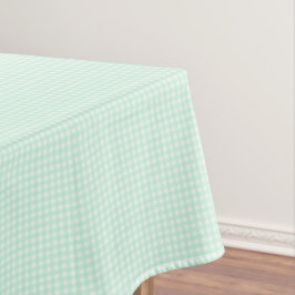 F & L Bright Green Gingham Tafelkleed