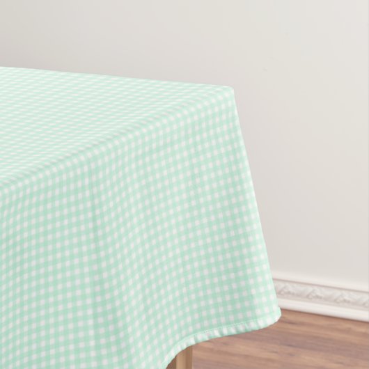 F & L Bright Green Gingham Tafelkleed (Voorbeeld)