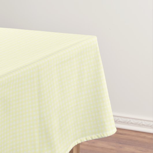F & L Bright Yellow Gingham Tafelkleed (Voorbeeld)