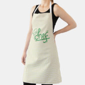 F&L Chef in Gingham All-Over Print Schort (Insitu)