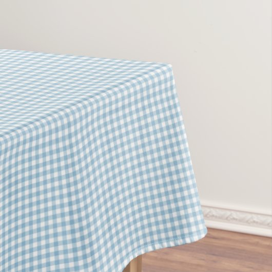 F & L Darker Blue Gingham Tafelkleed (Voorbeeld)