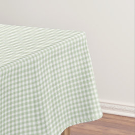 F & L Donkergroene Gingham Tafelkleed