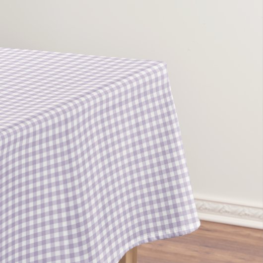 F & L Donkerpaarse Gingham Tafelkleed (Voorbeeld)