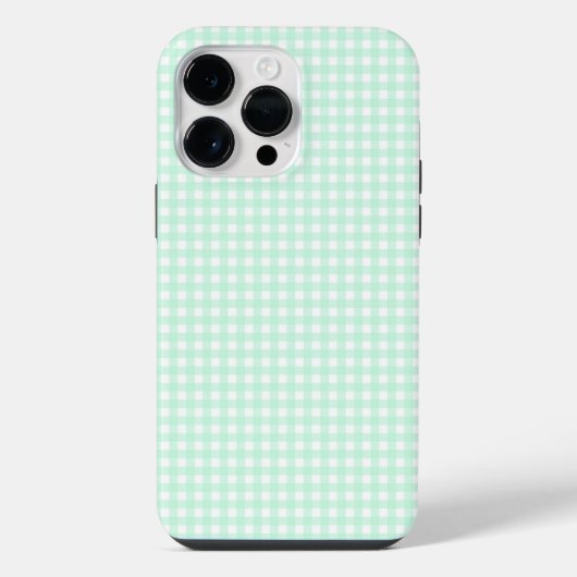 F & L Green Gingham iPhone Hoesje (Achterkant)