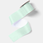 F & L Green Gingham Satijnen Lint (Achterkant)