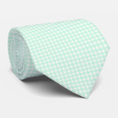 F & L Green Gingham Stropdas (Opgerold)