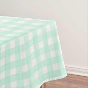 F & L Green Gingham Tafelkleed