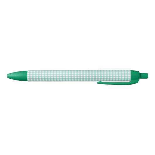 F & L Green Gingham Zwarte Inkt Pen (Bodem)