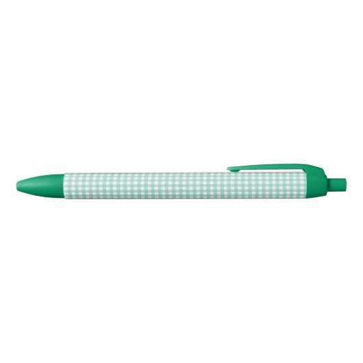 F & L Green Gingham Zwarte Inkt Pen (Bovenkant)