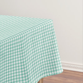 F & L Groen Gingham Tafelkleed