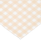F & L Light Tan Gingham Tafelkleed (Gekanteld)