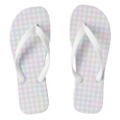 F & L Multicolor Gingham Teenslippers (Voetbed)