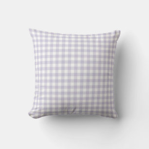 F & L Paarse Plaid Kussen