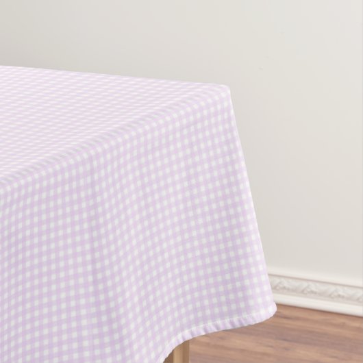 F & L Pastel Paarse Gingham Tafelkleed (Voorbeeld)