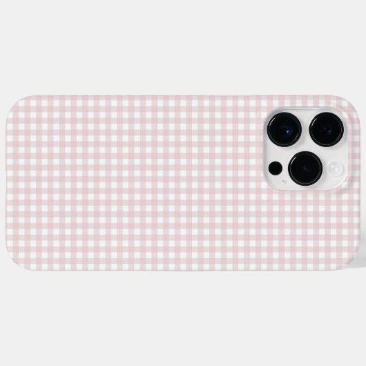 F & L Peach Gingham Case-Mate iPhone Case (Achterkant (horizontaal))