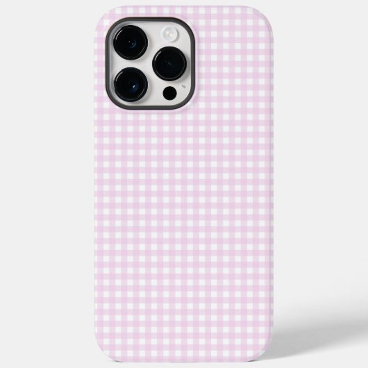 F & L Pink Gingham Case-Mate iPhone Case (Achterkant)