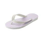 F & L Pink Gingham Kinder Teenslippers (Schuin)