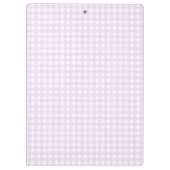 F & L Roze Gingham Klembord (Achterkant)