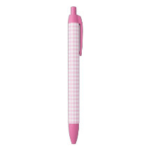 F & L Roze Gingham Pen