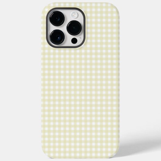 F & L Yellow Gingham Case-Mate iPhone Case (Achterkant)