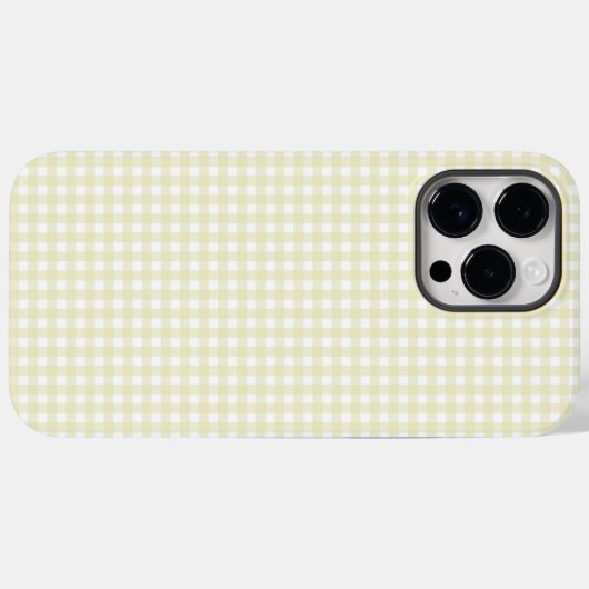 F & L Yellow Gingham Case-Mate iPhone Case (Achterkant (horizontaal))