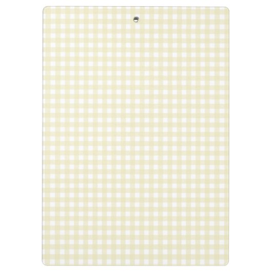 F & L Yellow Gingham Klembord (Achterkant)