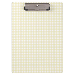 F & L Yellow Gingham Klembord
