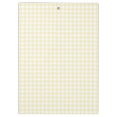 F & L Yellow Gingham Klembord (Achterkant)