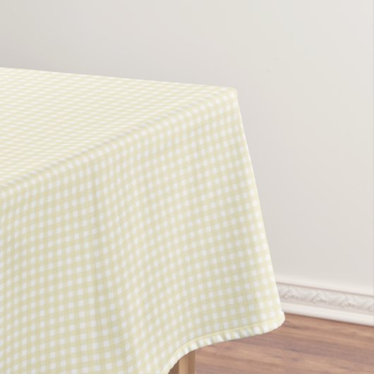 F & L Yellow Gingham Tafelkleed (Voorbeeld)