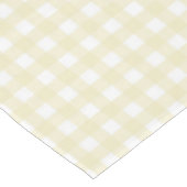F & L Yellow Gingham Tafelkleed (Gekanteld)
