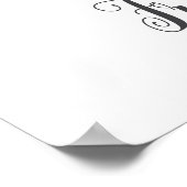 F Letter Monogram Groene Muurprint met Naam voor d Poster (Hoek)