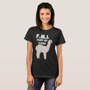 F.M.L. Fluff My Llama Dierenvriend Insult T-Shirt