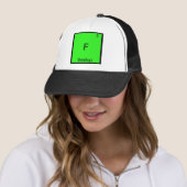 F - Maandag Chemisch Element Symbool Grappig Trucker Pet (In situ)